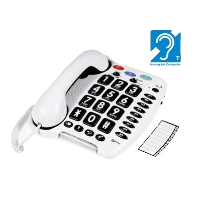 Geemarc (CL100) Amplified Big Button Home Phone - Adjustable Volume Desk Telephone