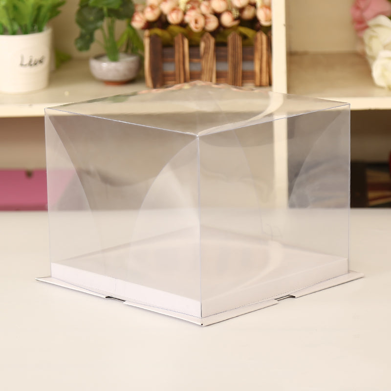 Clear Cake Box Perfect for Birthdays, Weddings, Anniversaries, Etc - 8" 26x26x25