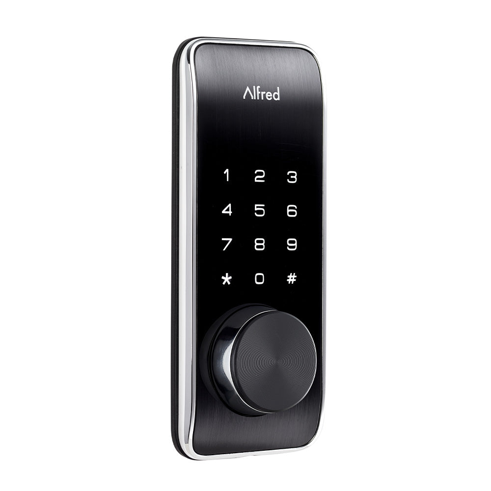 Alfred DB2-B Smart Door Lock Deadbolt Touchscreen Keypad, Pin Code + Key Entry + Bluetooth, Up to 20 Pin Codes