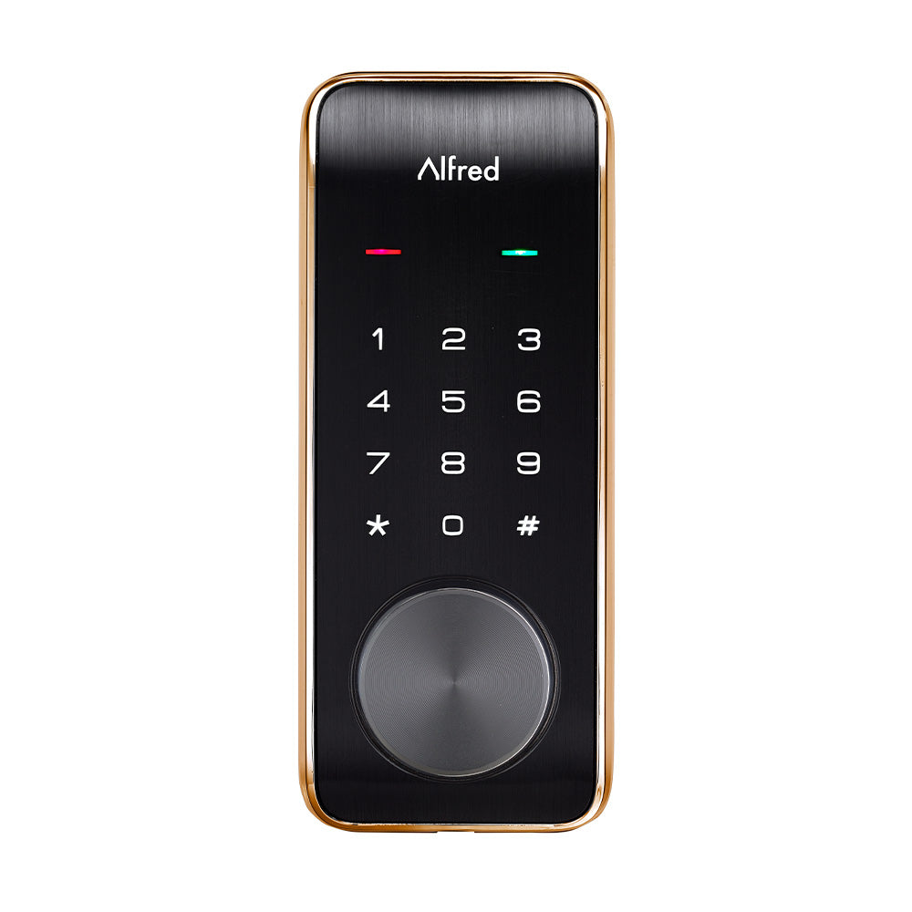 Alfred DB2-B Smart Door Lock Deadbolt Touchscreen Keypad, Pin Code + Key Entry + Bluetooth, Up to 20 Pin Codes