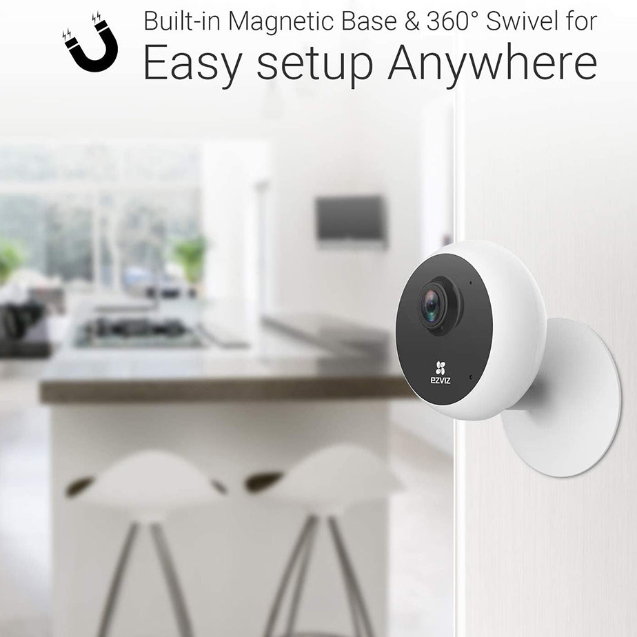 EZVIZ C1C 1080P Indoor WiFi Security Camera, Smart Motion Detection, Two-Way Audio, 40ft Night Vision, Works with Alexa & Google Assistant