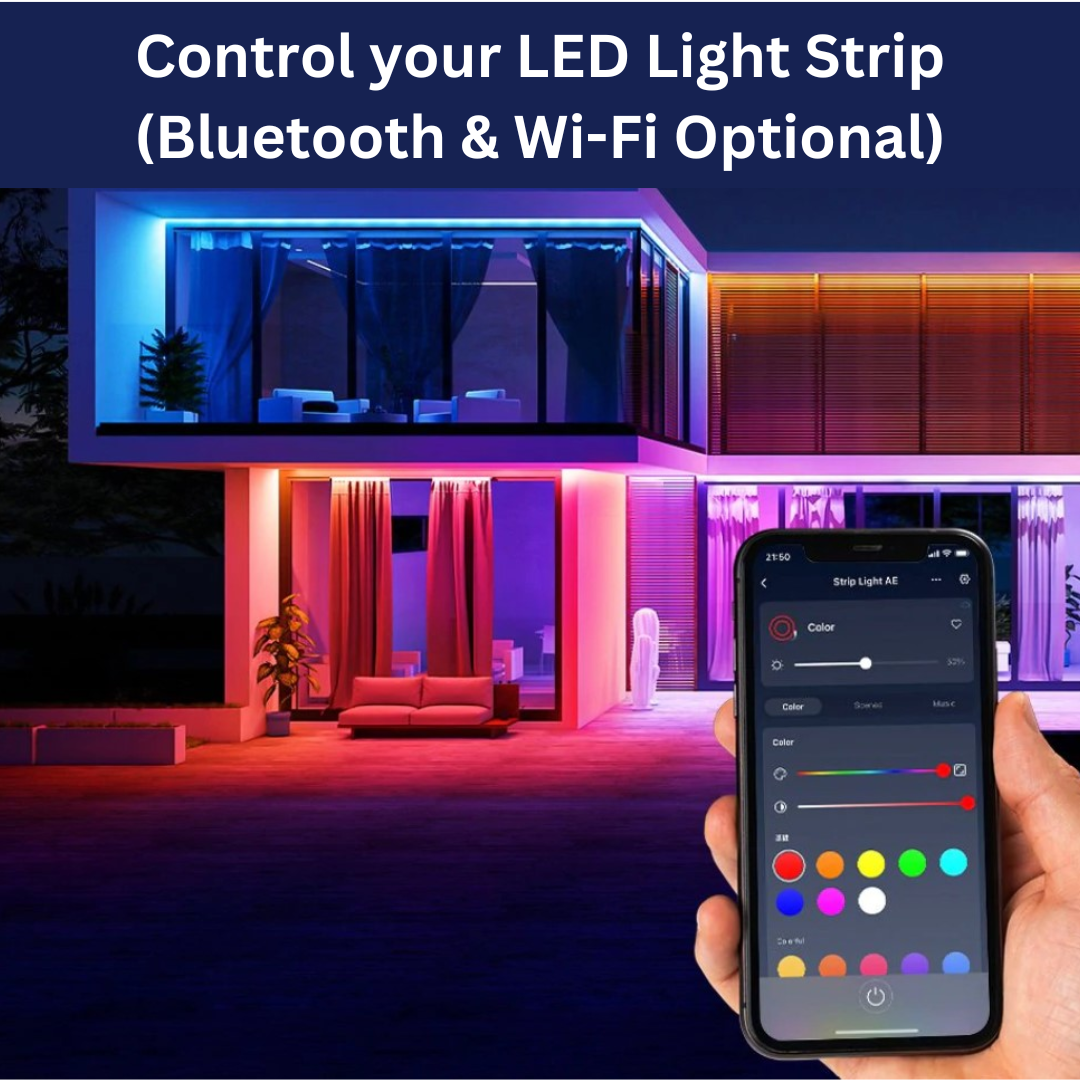 SwitchBot LED Strip Light, 5M | 16.4ft RGB, App Control, Work with Alexa and Google Assistant, 16 Million Colors with Remote Control and Music Sync