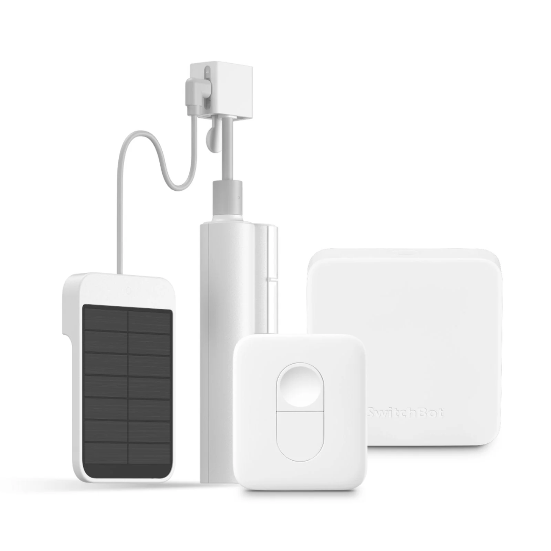 SwitchBot Blind Tilt Bundle | Smart Electric Blinds with Bluetooth Remote Control, Solar Powered, Light Sensing Control