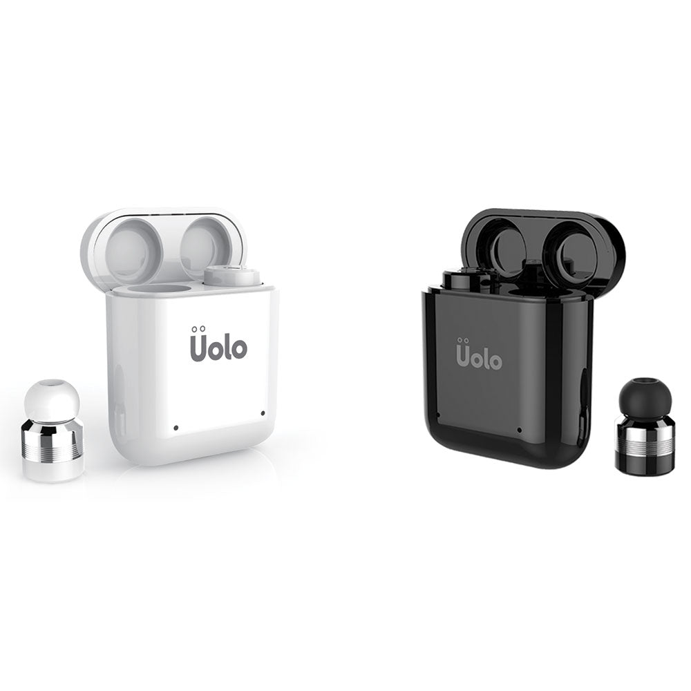 Uolo Pulse Mini Bluetooth 5.0 in-Ear TWS Wireless Headphones, Fast Charging Case, Touch Control Stereo Earphones with Built in Mic for Phone Call, World Smallest Earbuds